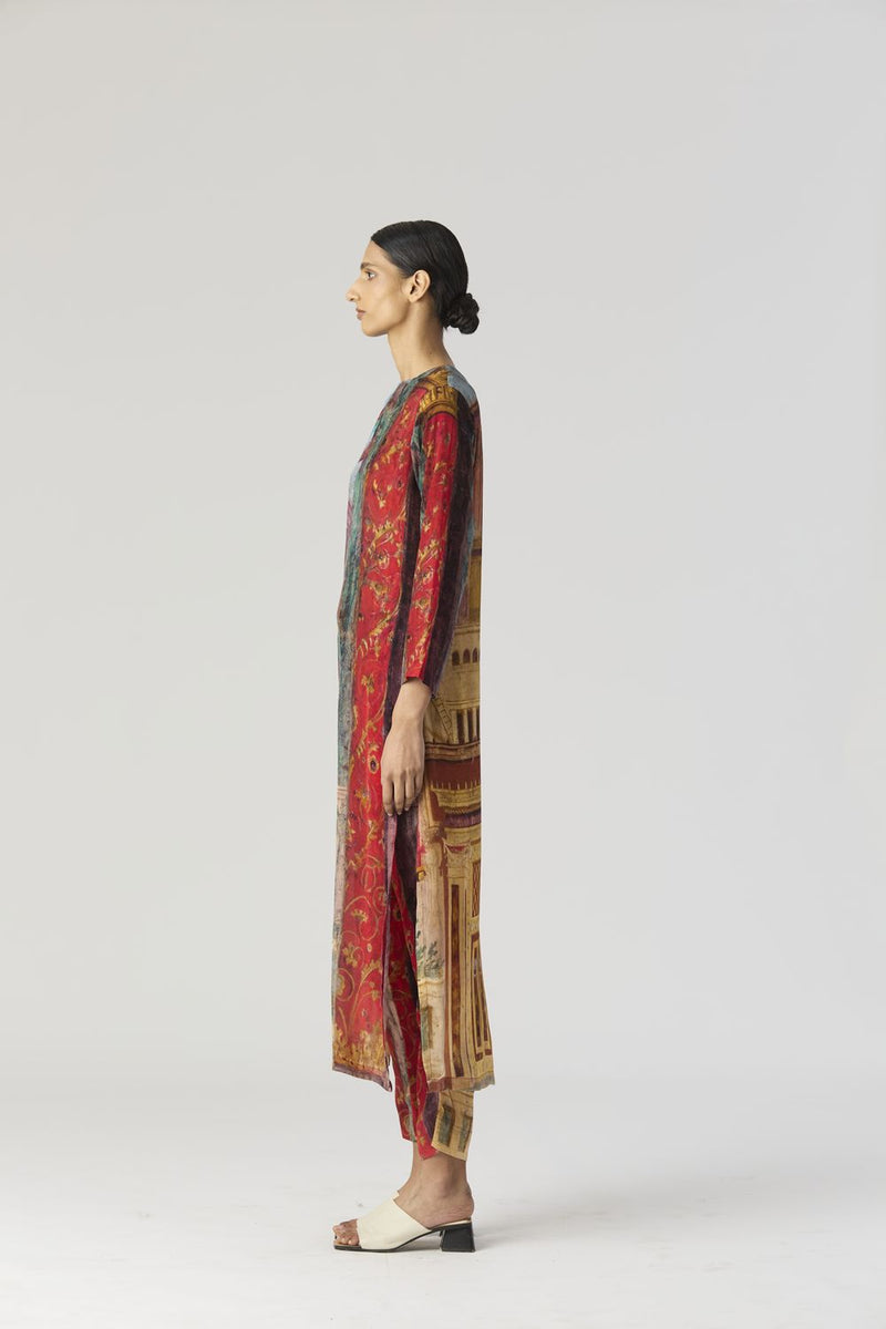 VILLA ROMA LONG KURTA SET mul by Yam in multi color for women in Singapore