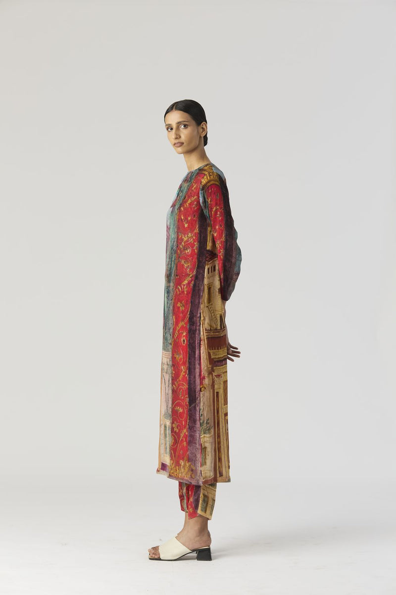 VILLA ROMA LONG KURTA SET mul by Yam in multi color for women in Singapore