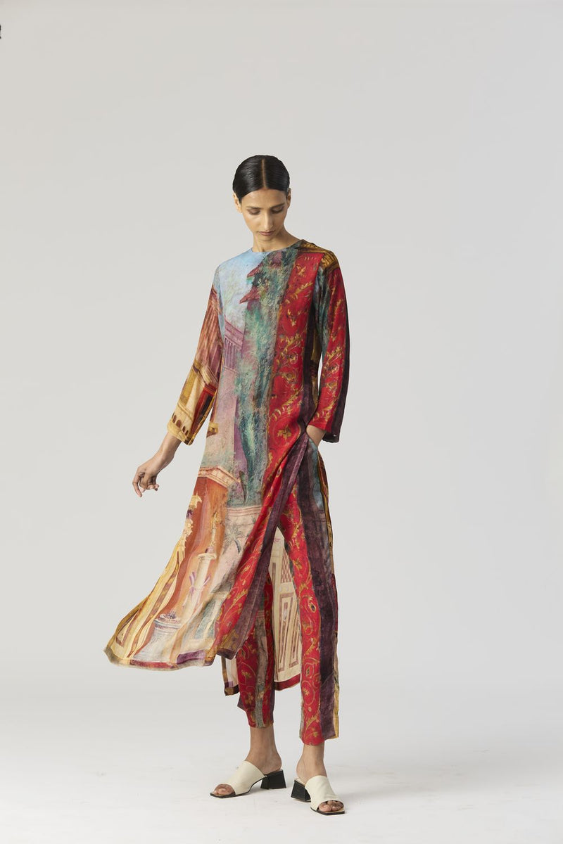 VILLA ROMA LONG KURTA SET mul by Yam in multi color for women in Singapore