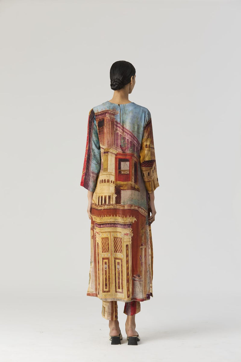 VILLA ROMA LONG KURTA SET mul by Yam in multi color for women in Singapore