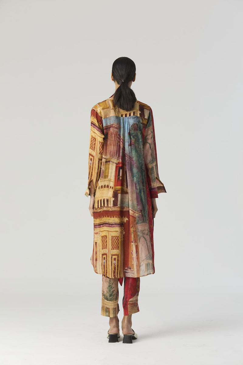 VILLA ROMA WRAP KURTA SET mul by Yam in multi color for women in Singapore