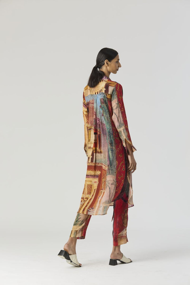 VILLA ROMA WRAP KURTA SET mul by Yam in multi color for women in Singapore