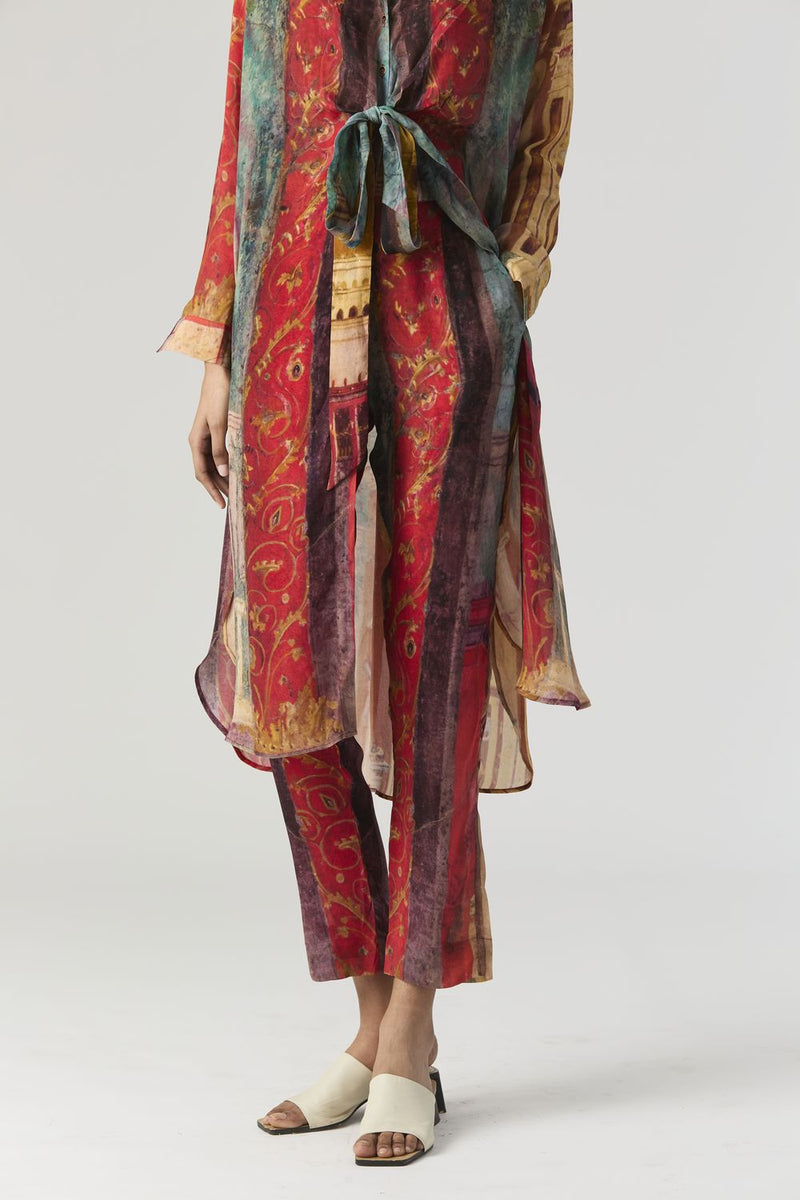 VILLA ROMA WRAP KURTA SET mul by Yam in multi color for women in Singapore