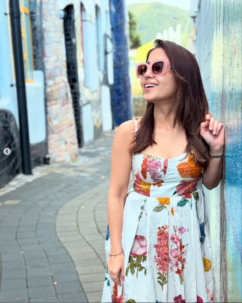 Vintage Garden White Bralette Dress