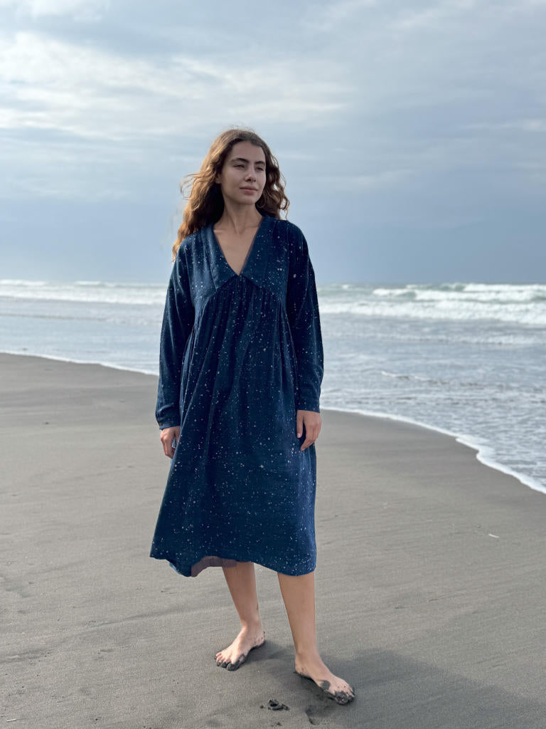 Vintage Collar Dress x Erica cotton by World of Crow for women in Singapore