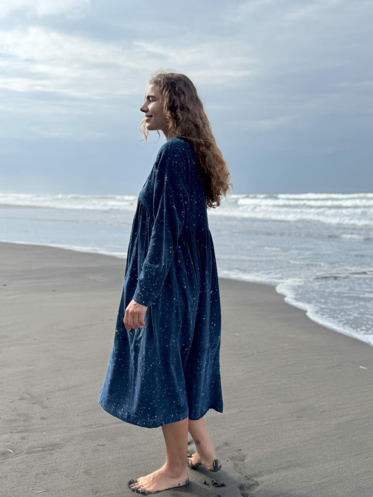 Vintage Collar Dress x Erica cotton by World of Crow for women in Singapore