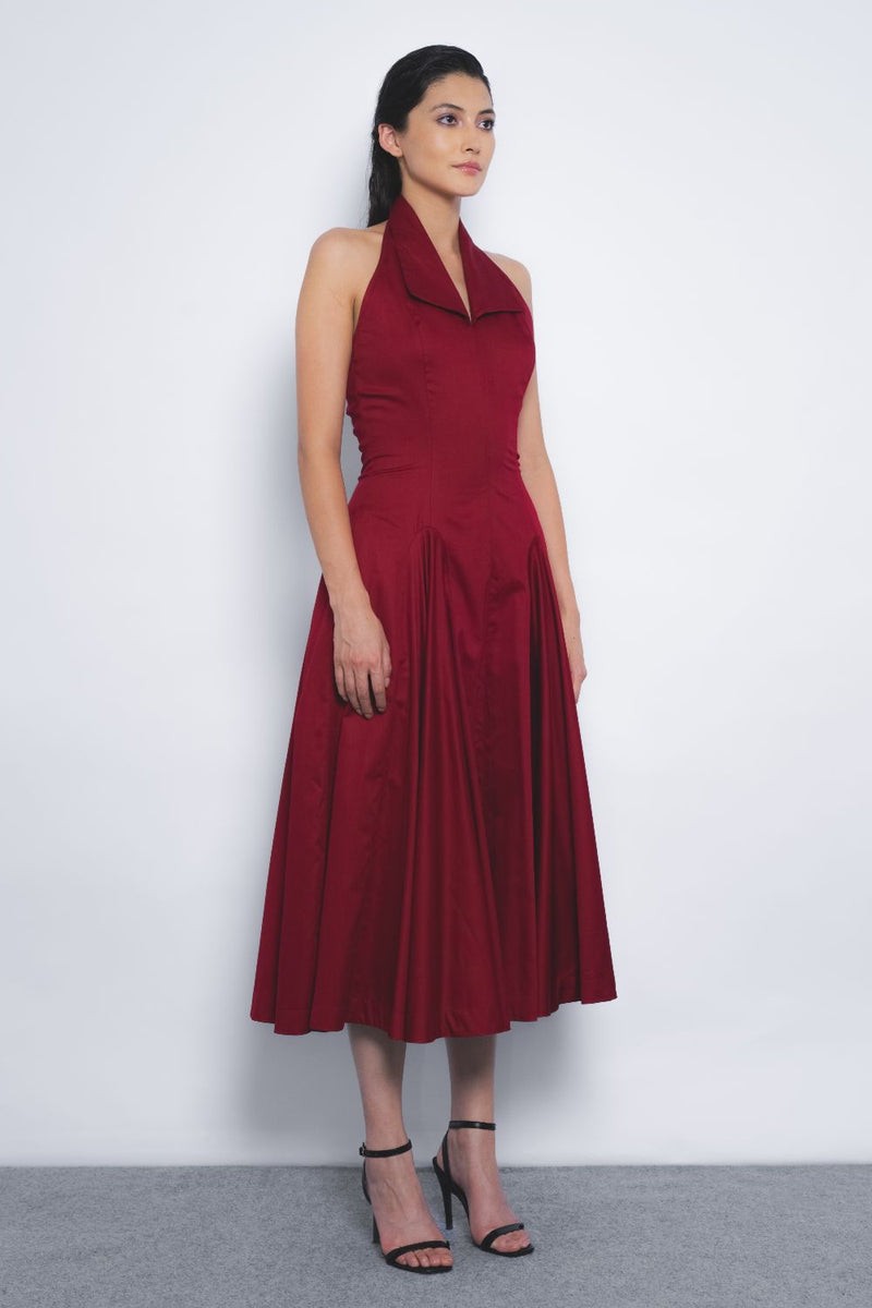 Vita Dress - Ruby cotton Buy Vita Dress - Ruby from C&W | Dresses for Women by Leh Studios for women in Singapore