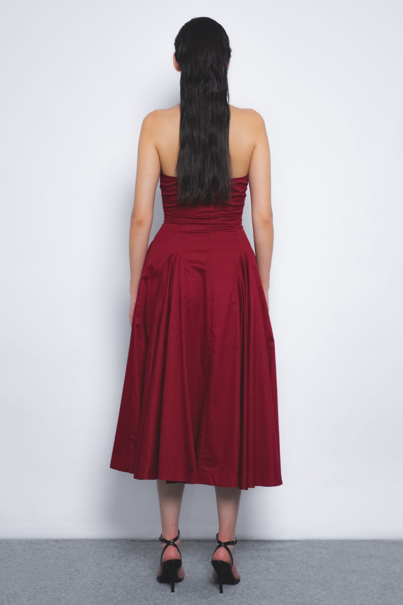 Vita Dress - Ruby cotton Buy Vita Dress - Ruby from C&W | Dresses for Women by Leh Studios for women in Singapore