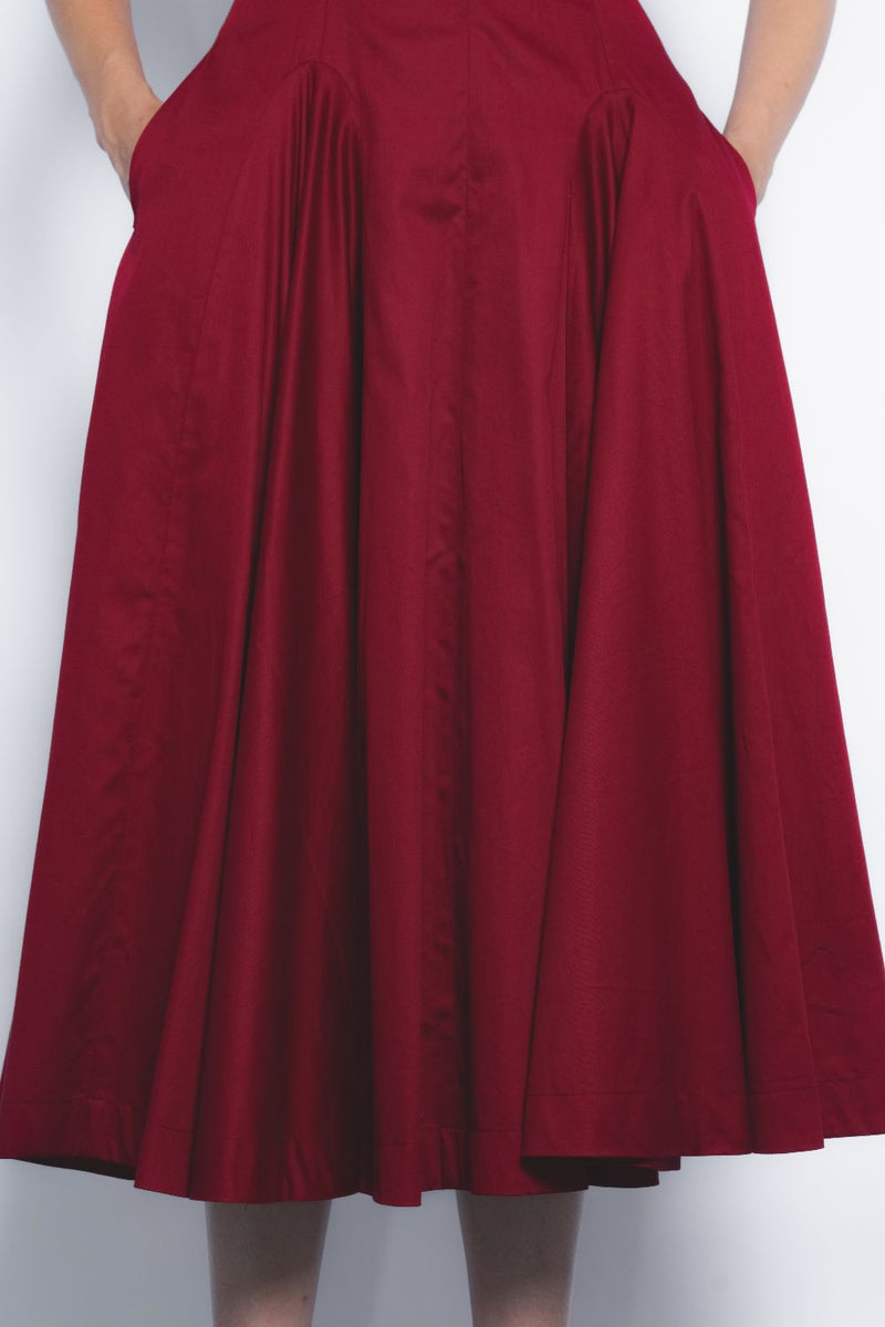 Vita Dress - Ruby cotton Buy Vita Dress - Ruby from C&W | Dresses for Women by Leh Studios for women in Singapore