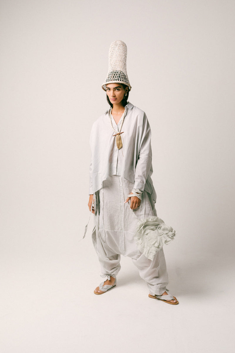 Bunga Cross Body Bag cambric cotton bag by Ituvana in mint green for women in Singapore