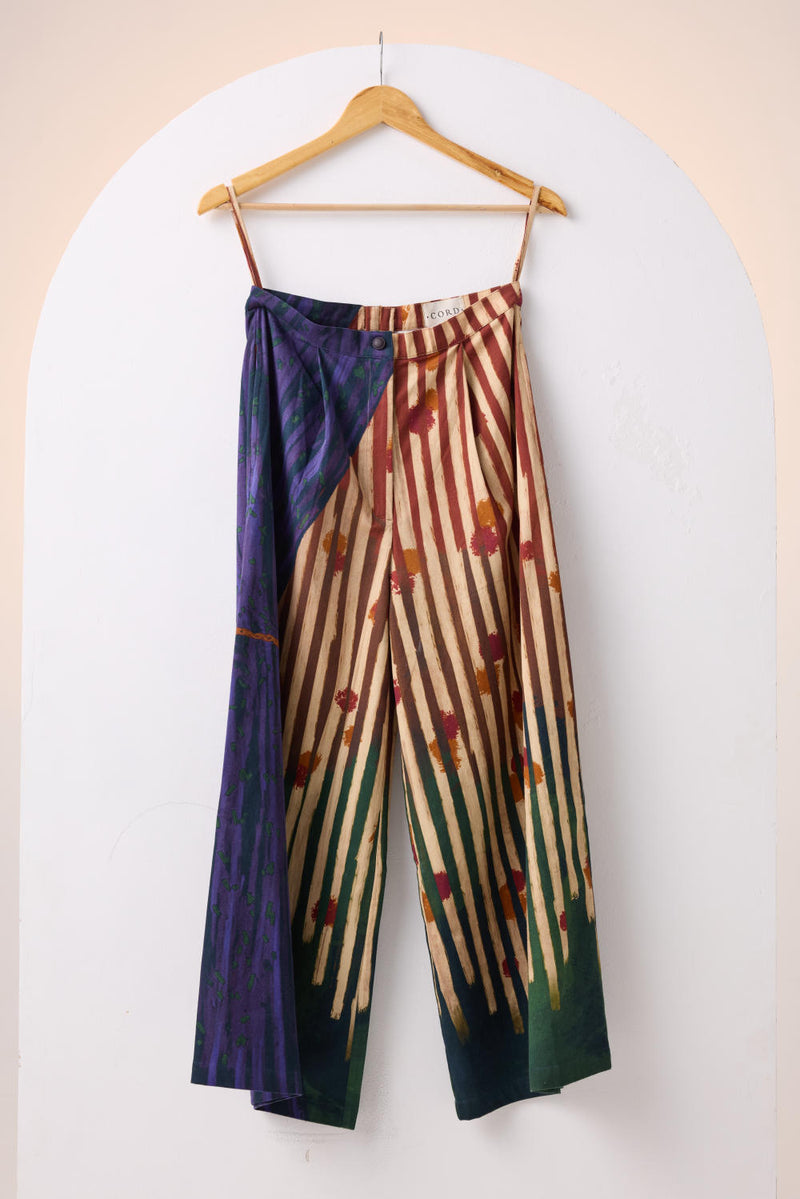WIDE LEG PANT -HOME ALONE cotton by CORD for women in Singapore