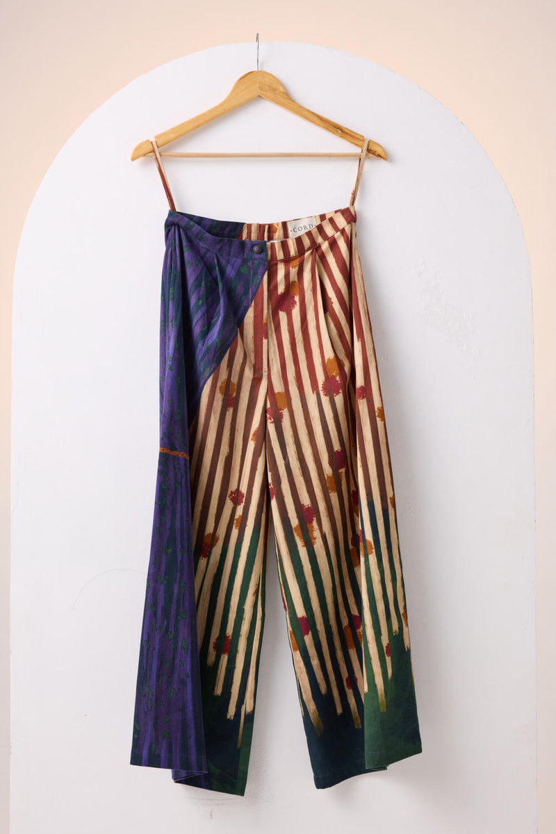WIDE LEG PANT -HOME ALONE cotton by CORD for women in Singapore