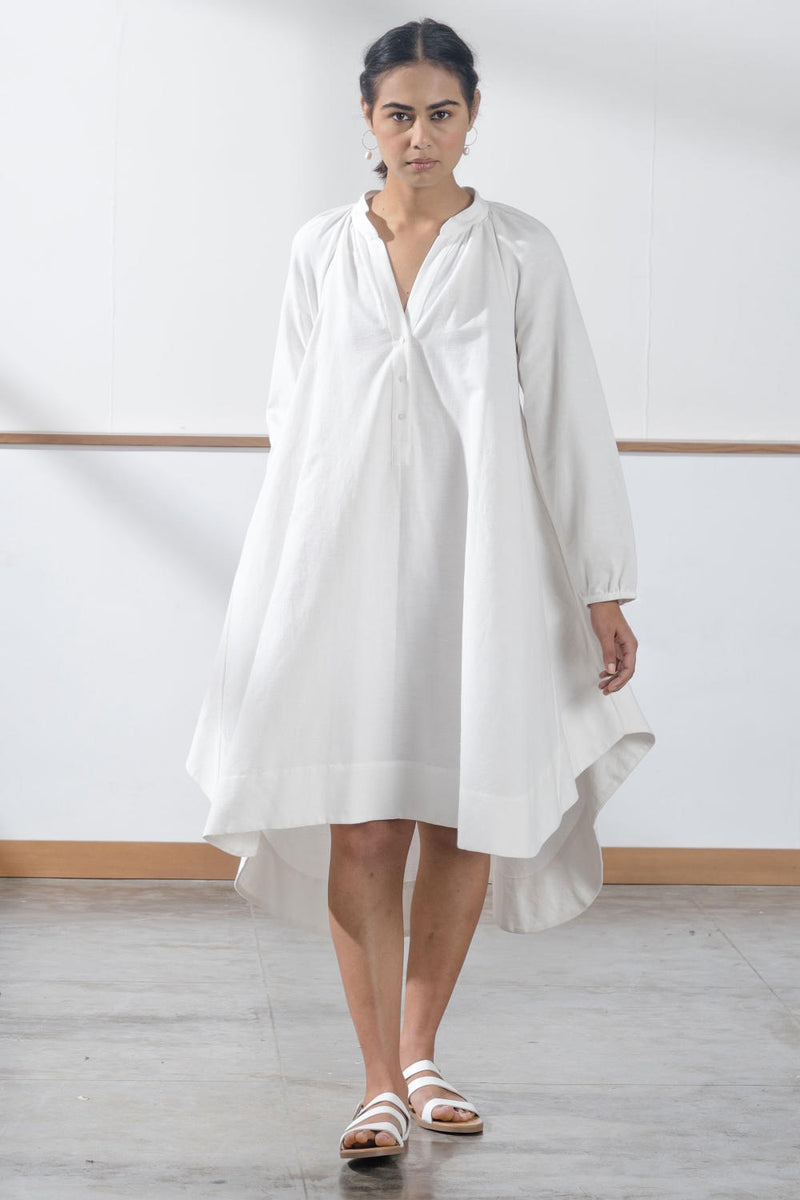 Woodstock Milk Dress cotton by The Summer House in white color for women in Singapore