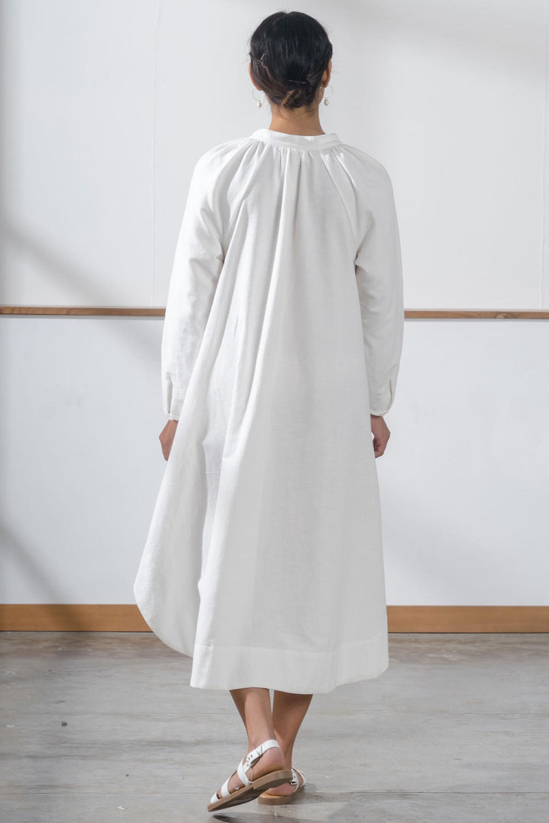 Woodstock Milk Dress cotton by The Summer House in white color for women in Singapore