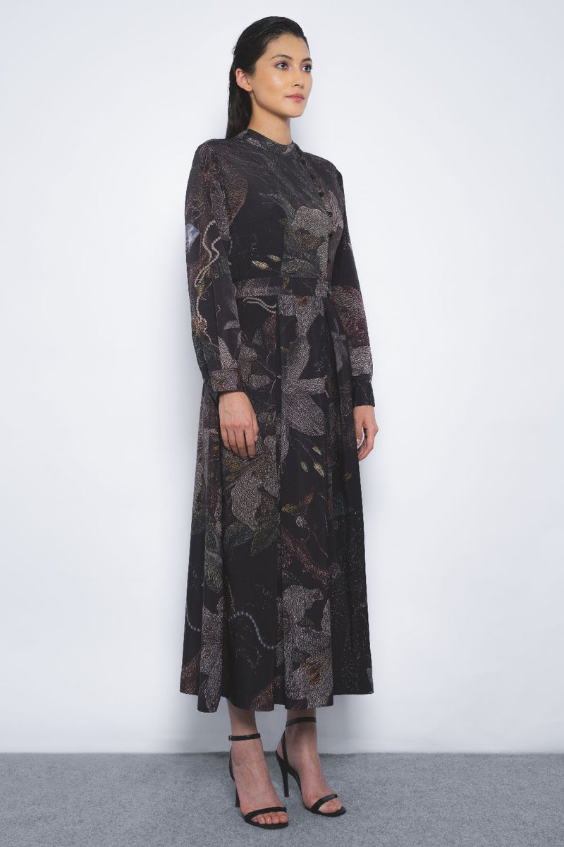 Wrap Dress in Silva Print Buy Wrap Dress in Silva Print from C&W | Dresses for Women by Leh Studios for women in Singapore