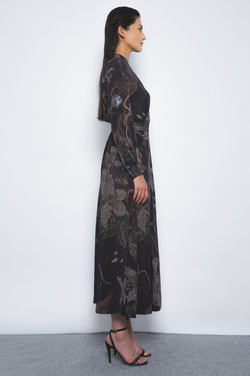 Wrap Dress in Silva Print Buy Wrap Dress in Silva Print from C&W | Dresses for Women by Leh Studios for women in Singapore