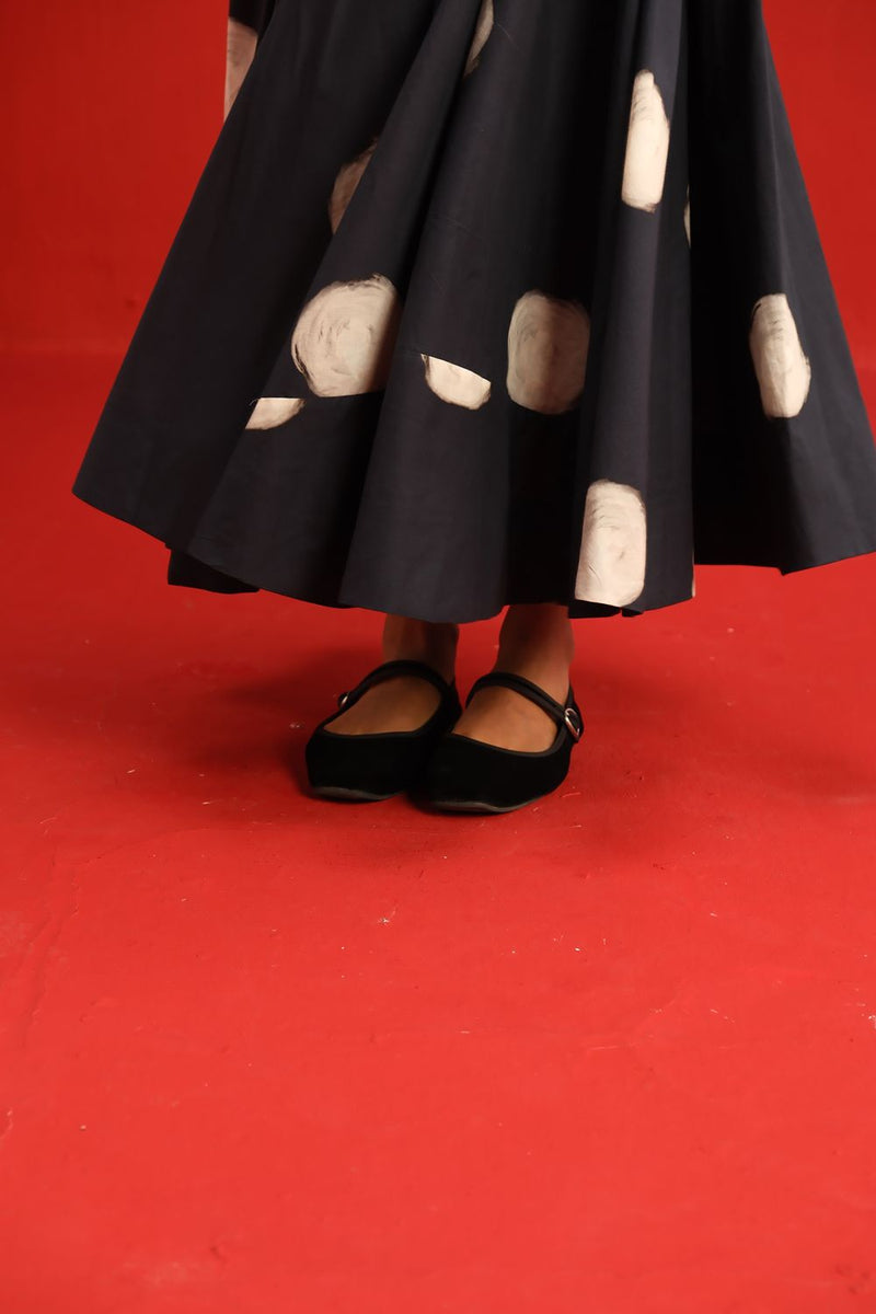 The Vivian Dress cotton by Yam in black color for women in Singapore
