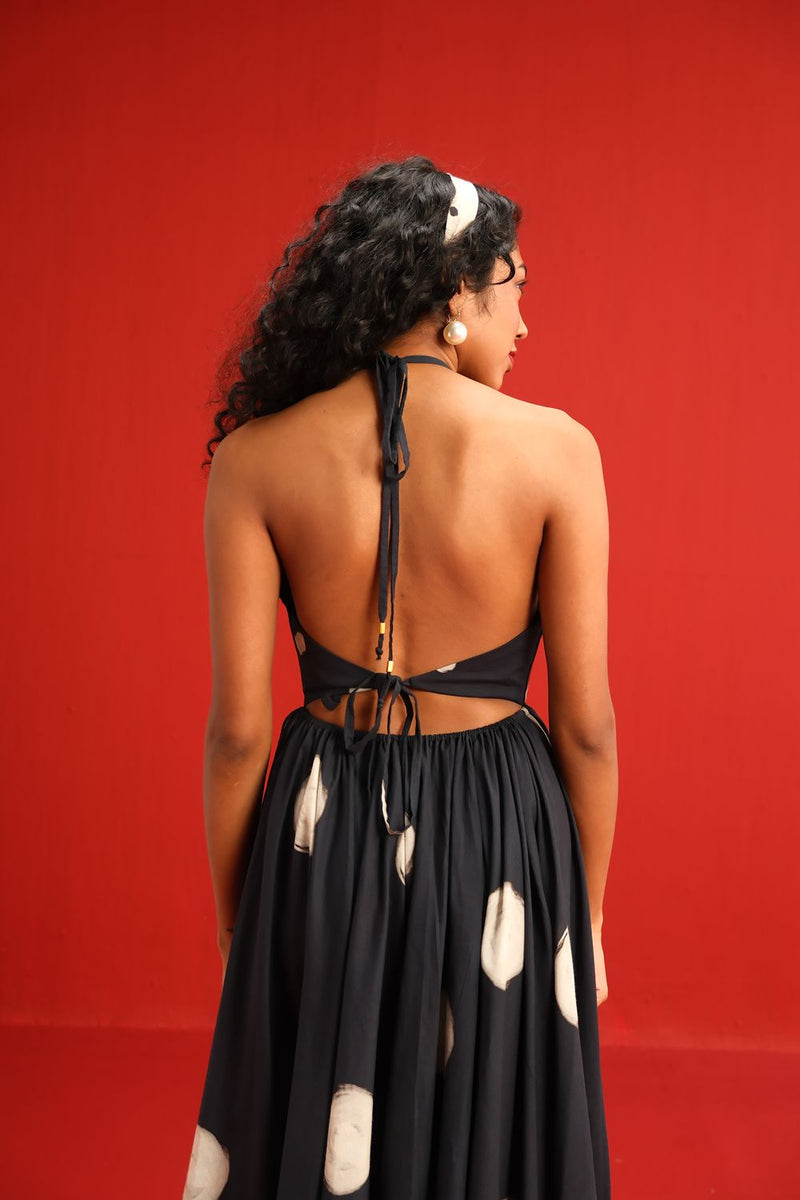 The Vivian Dress cotton by Yam in black color for women in Singapore