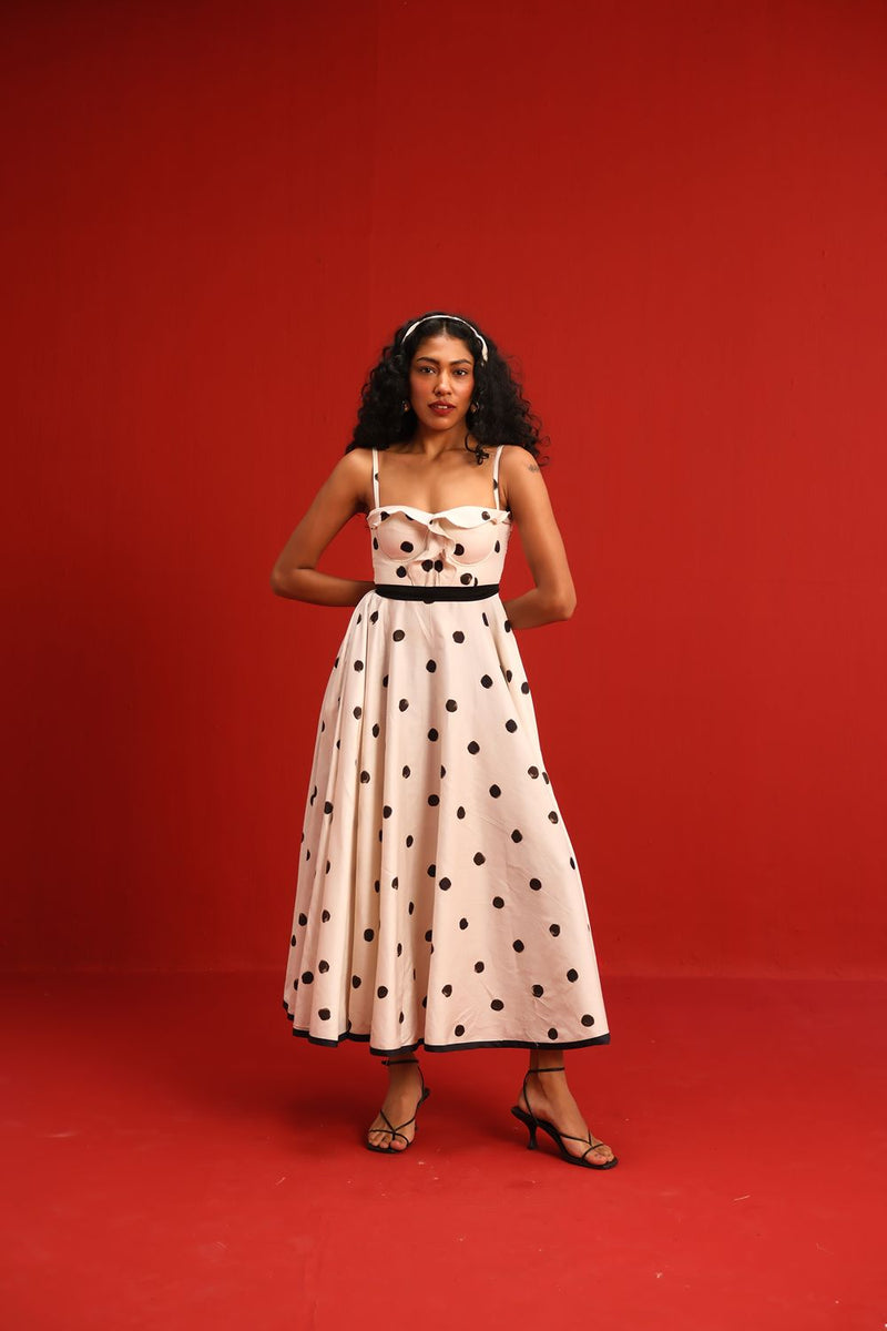 The Monroe Dress satin by Yam in black color for women in Singapore