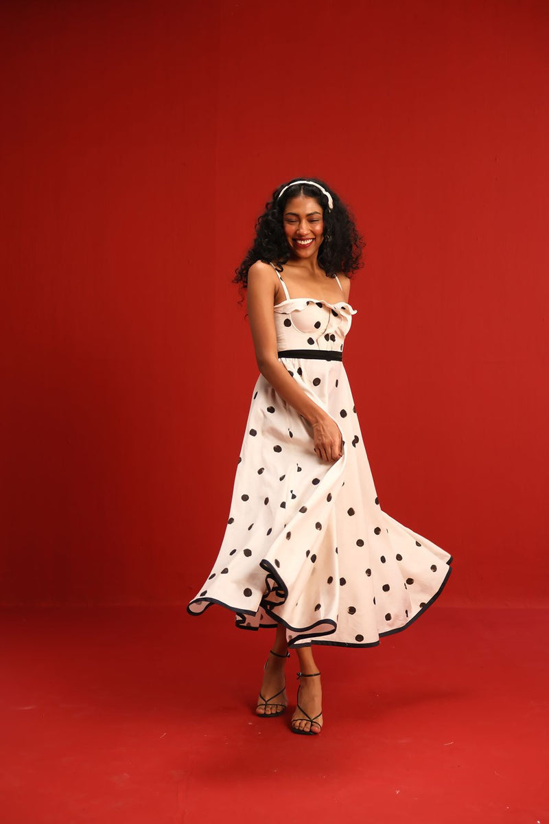 The Monroe Dress satin by Yam in black color for women in Singapore
