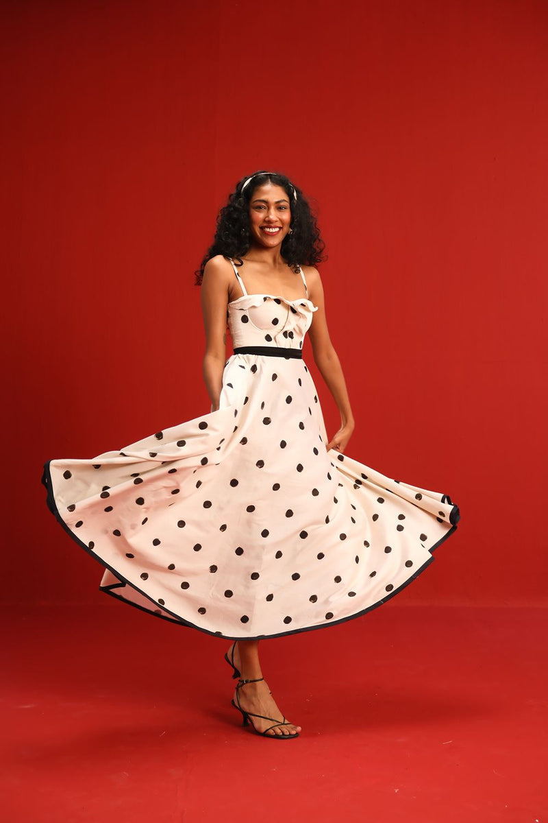 The Monroe Dress satin by Yam in black color for women in Singapore