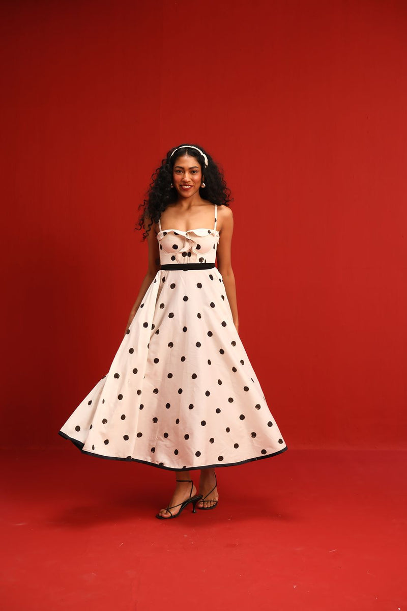 The Monroe Dress satin by Yam in black color for women in Singapore