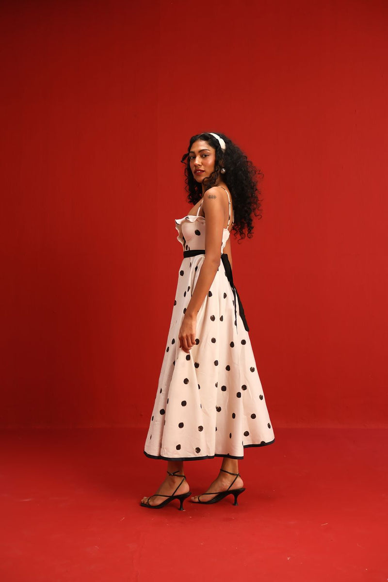 The Monroe Dress satin by Yam in black color for women in Singapore