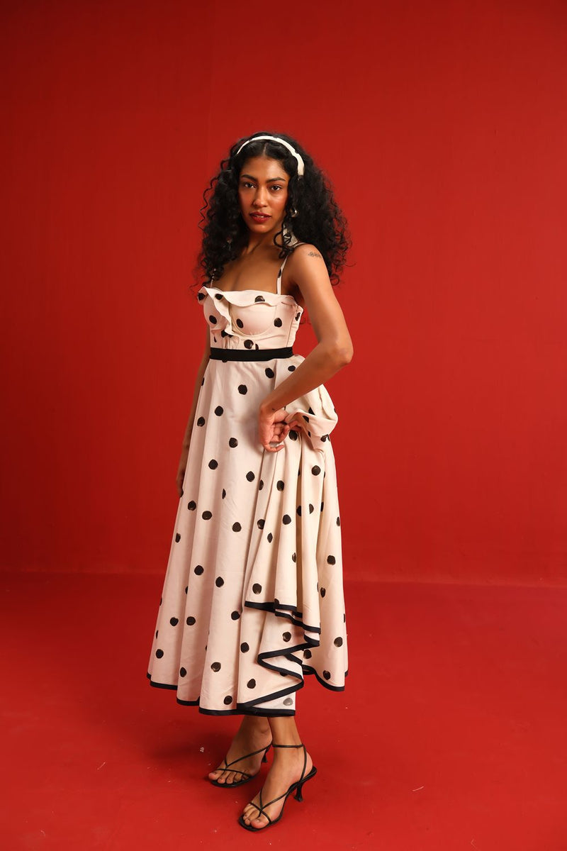 The Monroe Dress satin by Yam in black color for women in Singapore