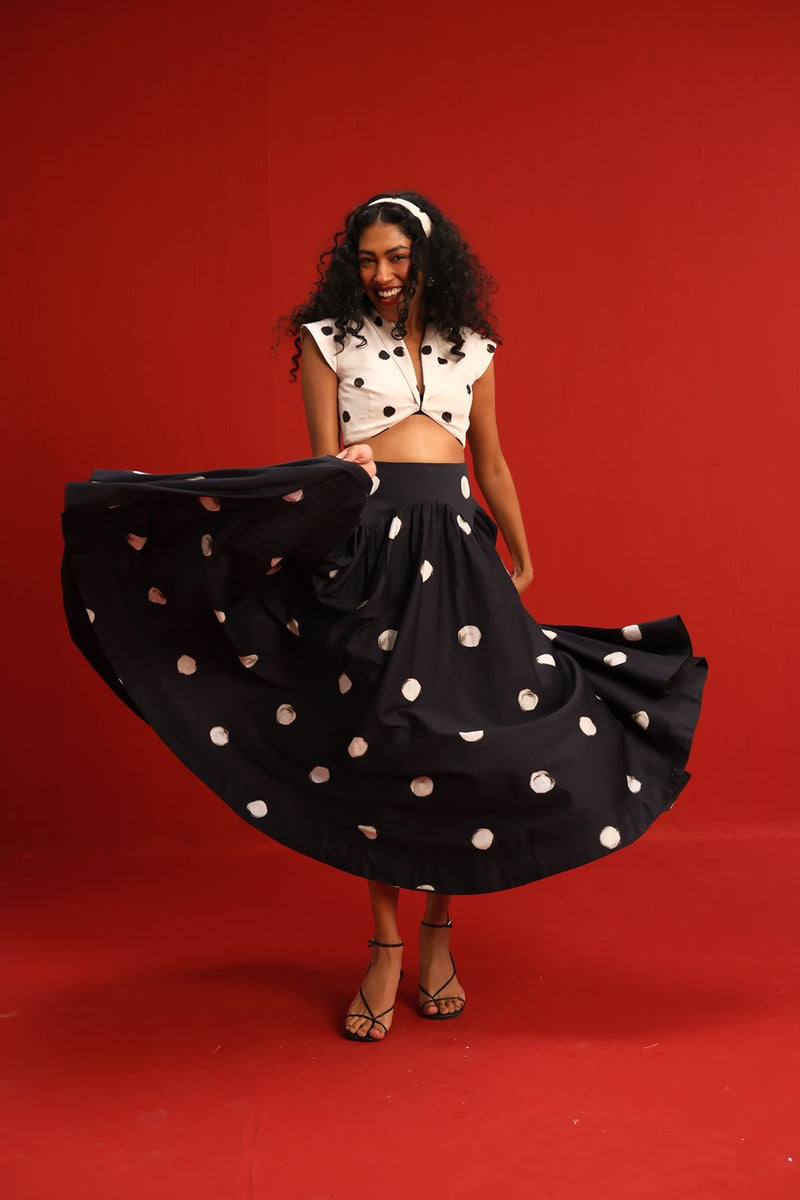 The Audrey Set satin by Yam in black color for women in Singapore