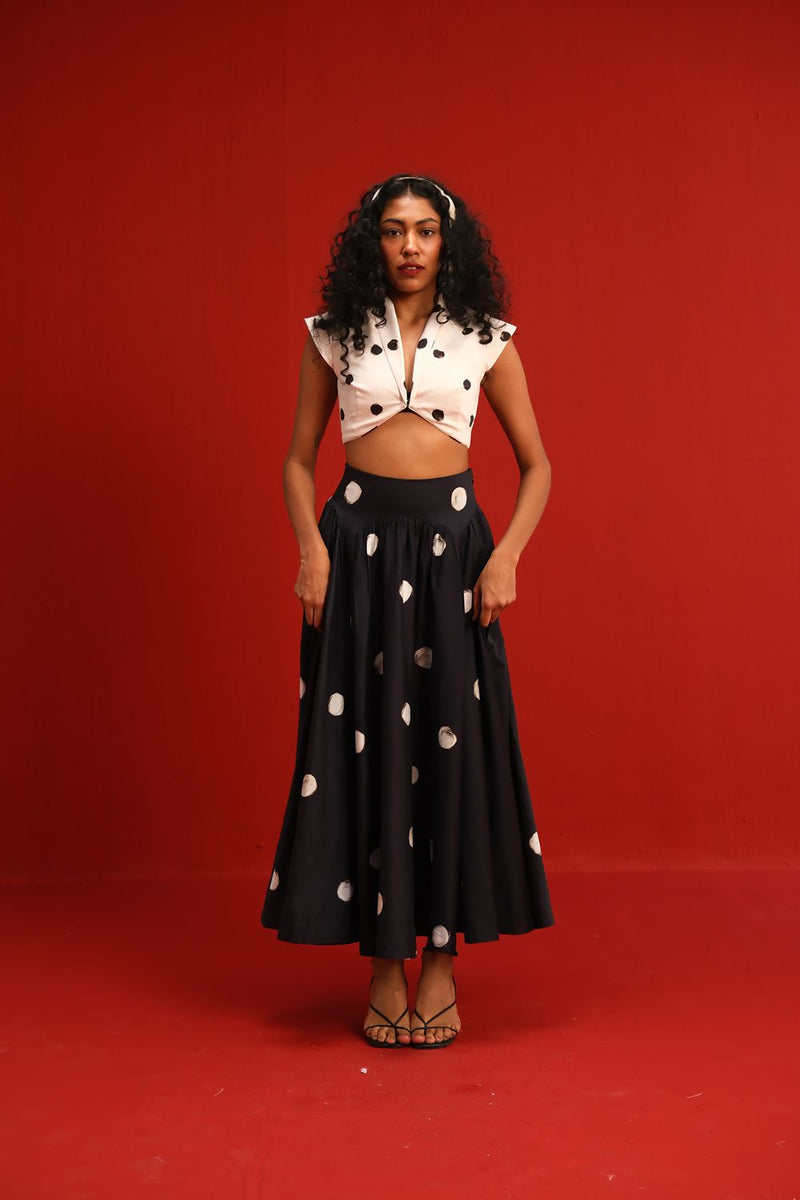 The Audrey Set satin by Yam in black color for women in Singapore