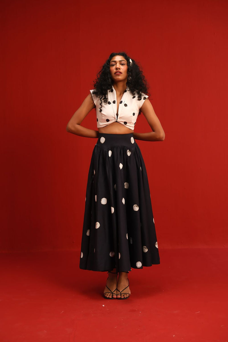 The Audrey Set satin by Yam in black color for women in Singapore
