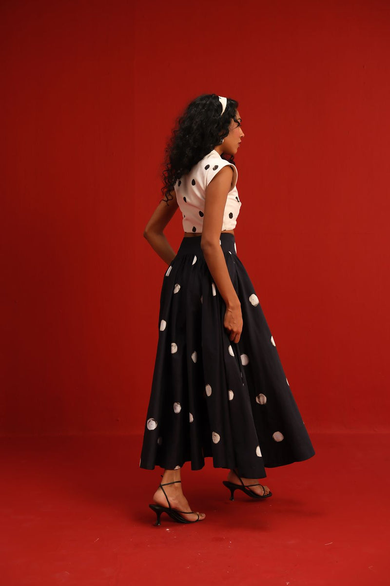 The Audrey Set satin by Yam in black color for women in Singapore
