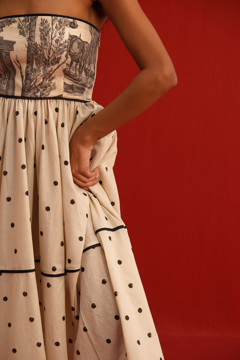 Claudette Dress cotton by Yam in black color for women in Singapore