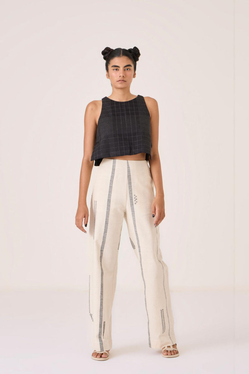 Yacine Handwoven Cotton Pants cotton by The Summer House for women in Singapore
