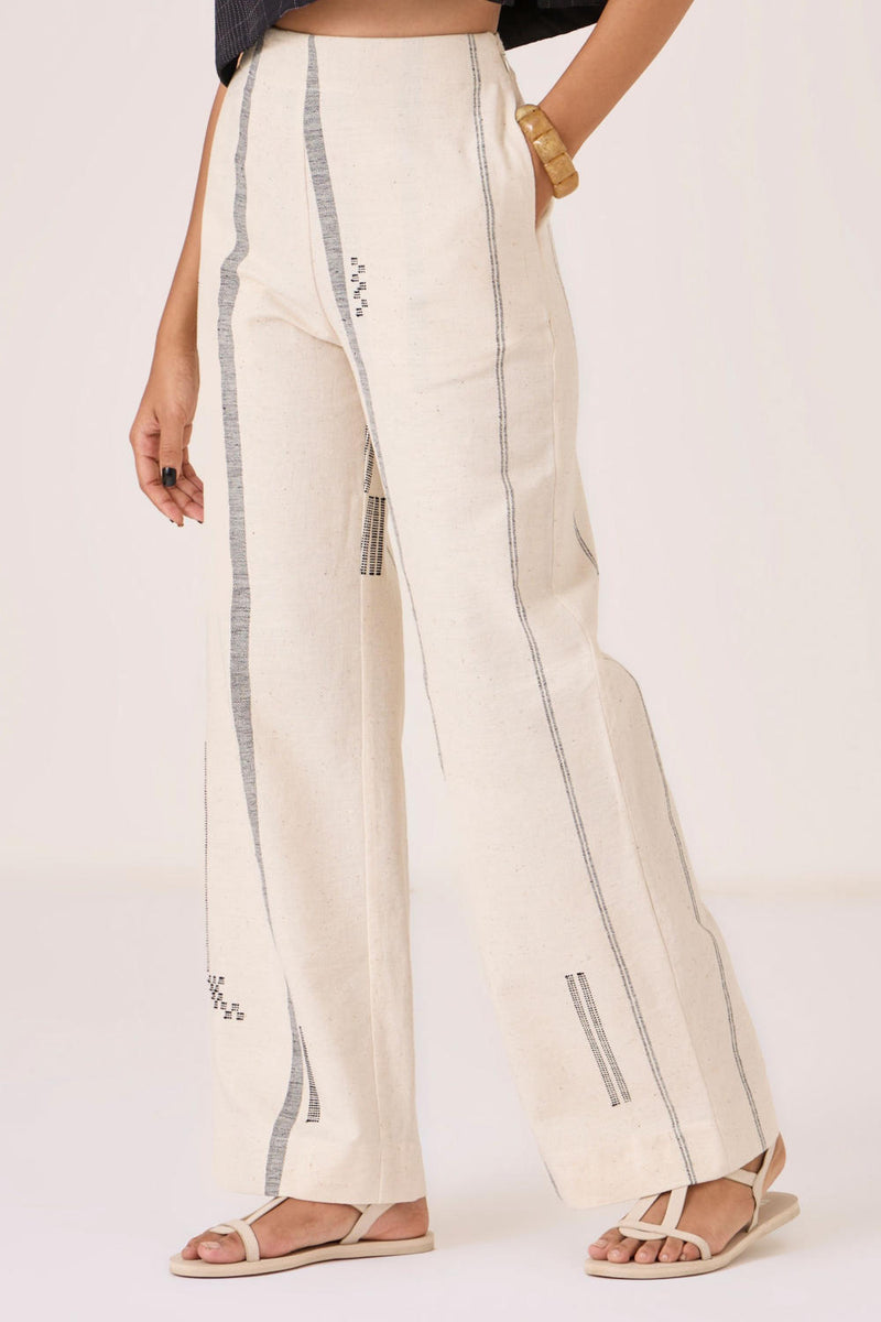 Yacine Handwoven Cotton Pants cotton by The Summer House for women in Singapore