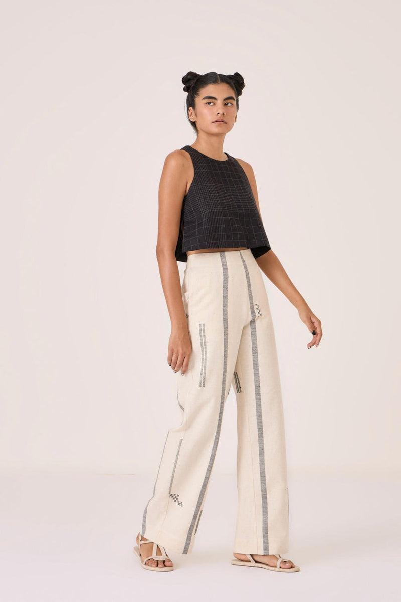 Yacine Handwoven Cotton Pants cotton by The Summer House for women in Singapore