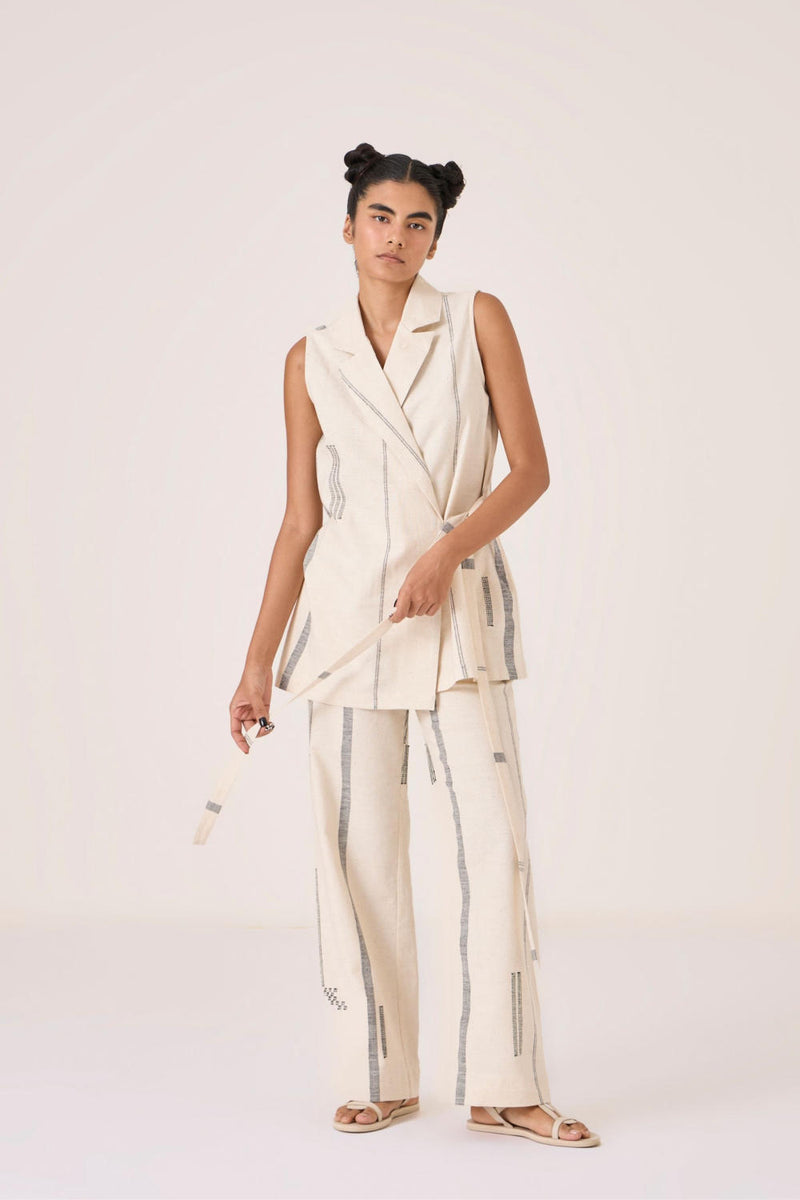 Yacine Handwoven Cotton Set cotton by The Summer House for women in Singapore
