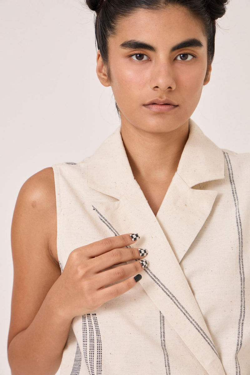 Yacine Handwoven Wrap Top cotton by The Summer House for women in Singapore