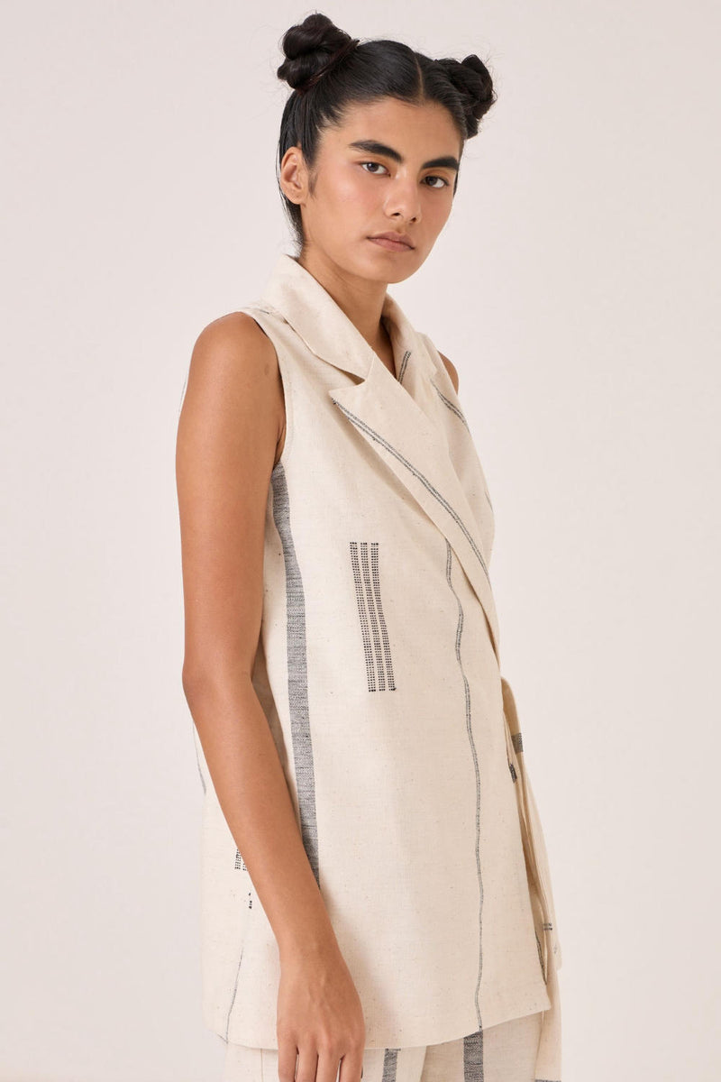 Yacine Handwoven Wrap Top cotton by The Summer House for women in Singapore