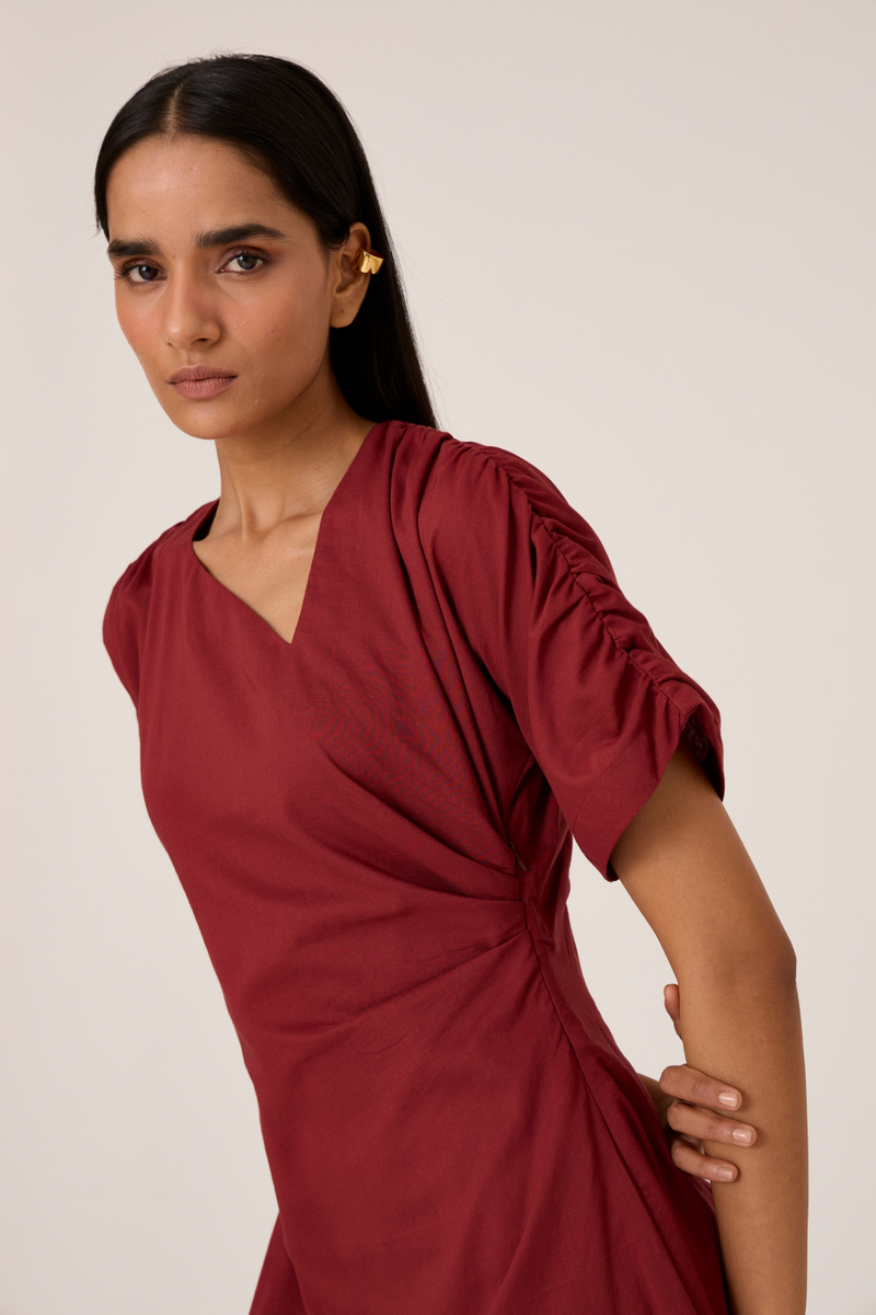 Yasmi Cotton Maxi Dress cotton by The Summer House for women in Singapore