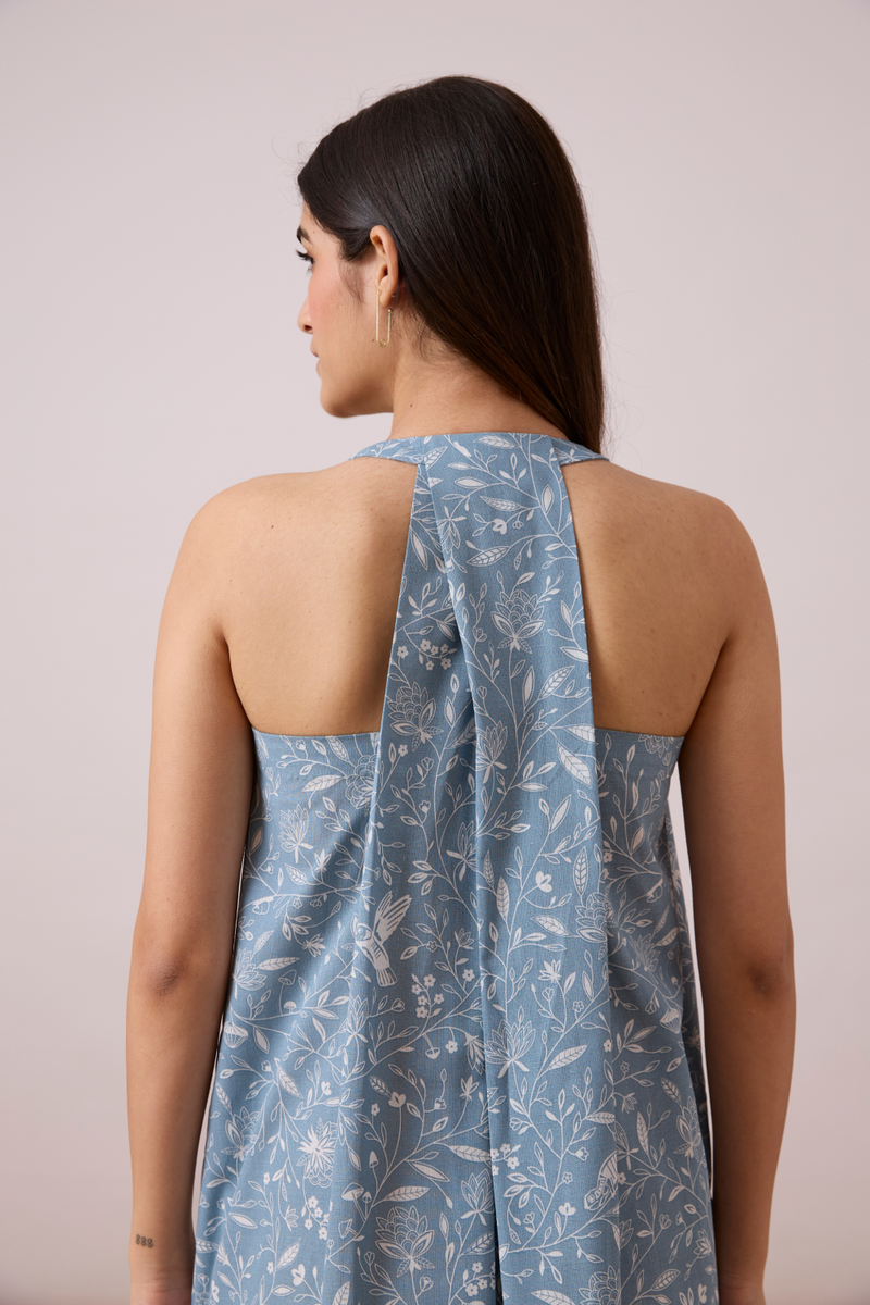 Zahra Dress - Print cotton Dress by The Summer House for women in Singapore