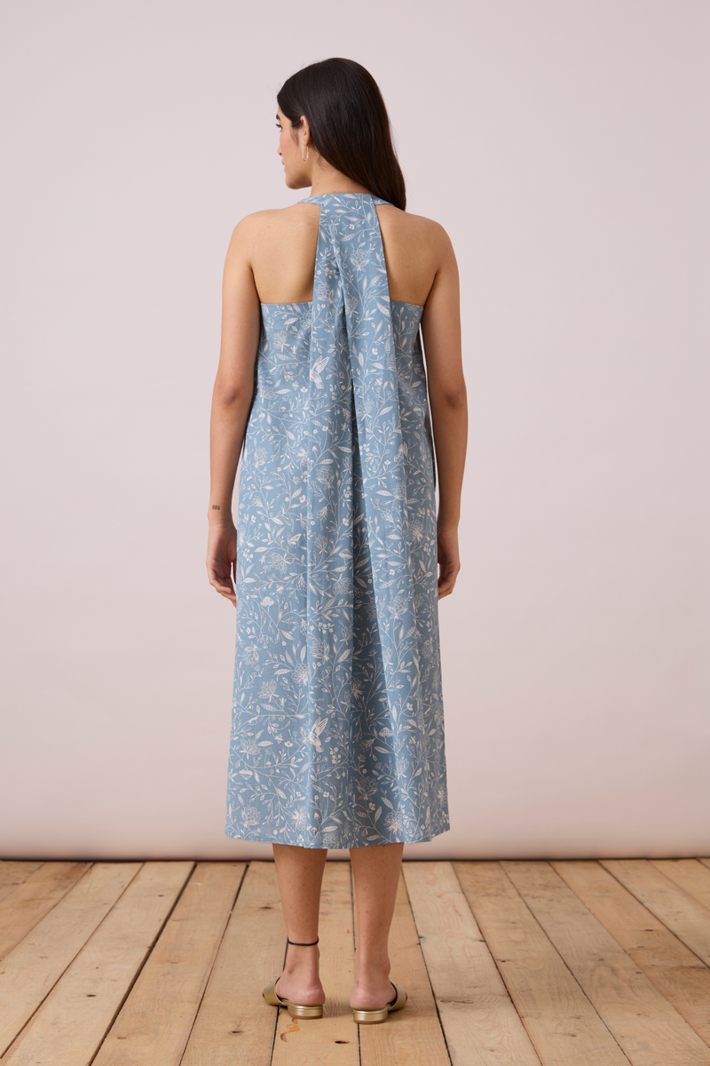 Zahra Dress - Print cotton Dress by The Summer House for women in Singapore