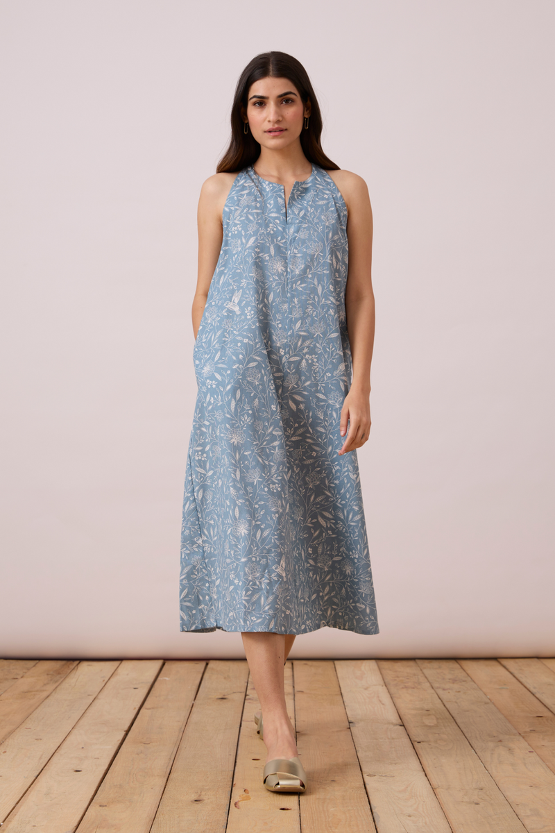 Zahra Dress - Print cotton Dress by The Summer House for women in Singapore