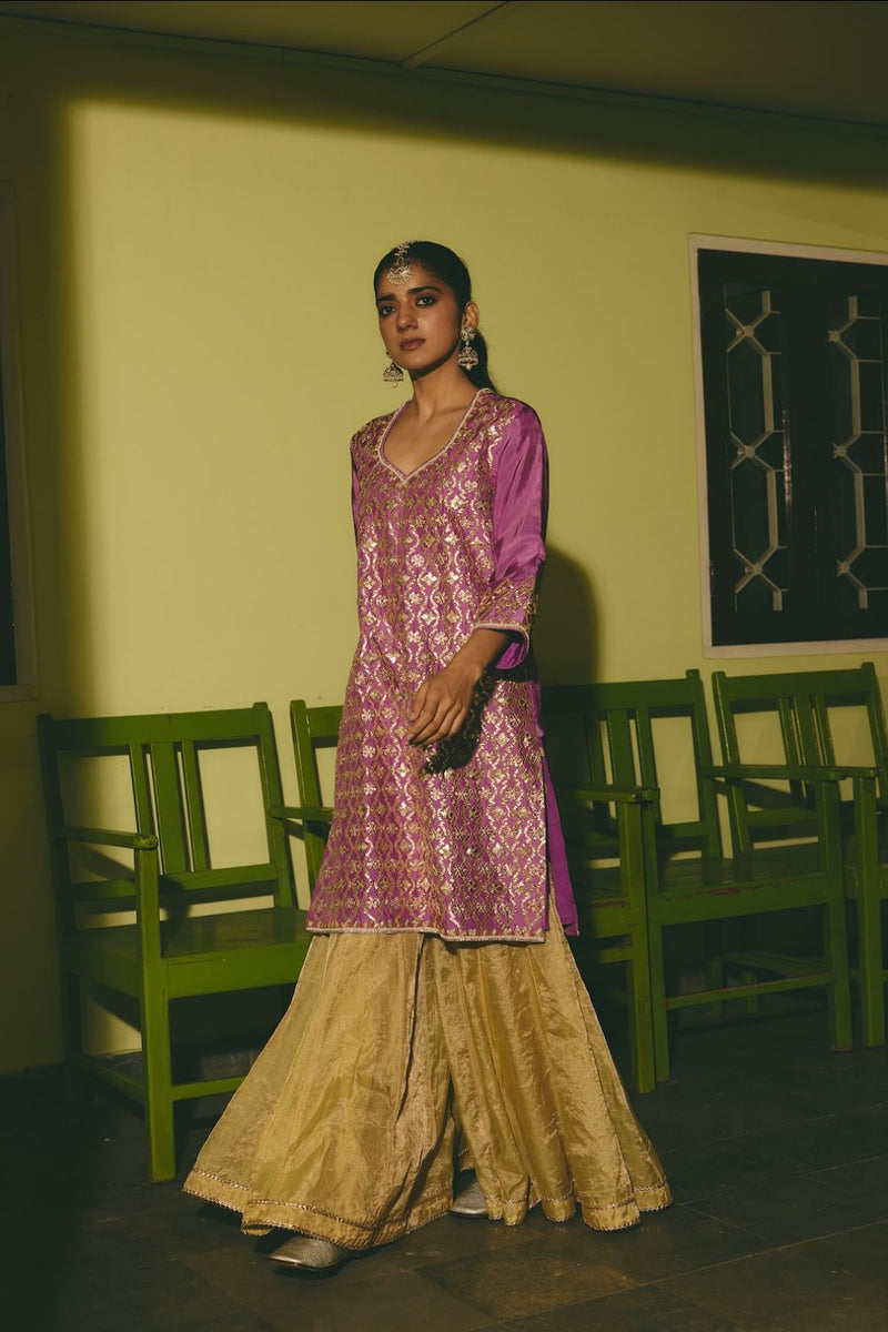 ZEHAN & AABHA KURTA & SHARARA
