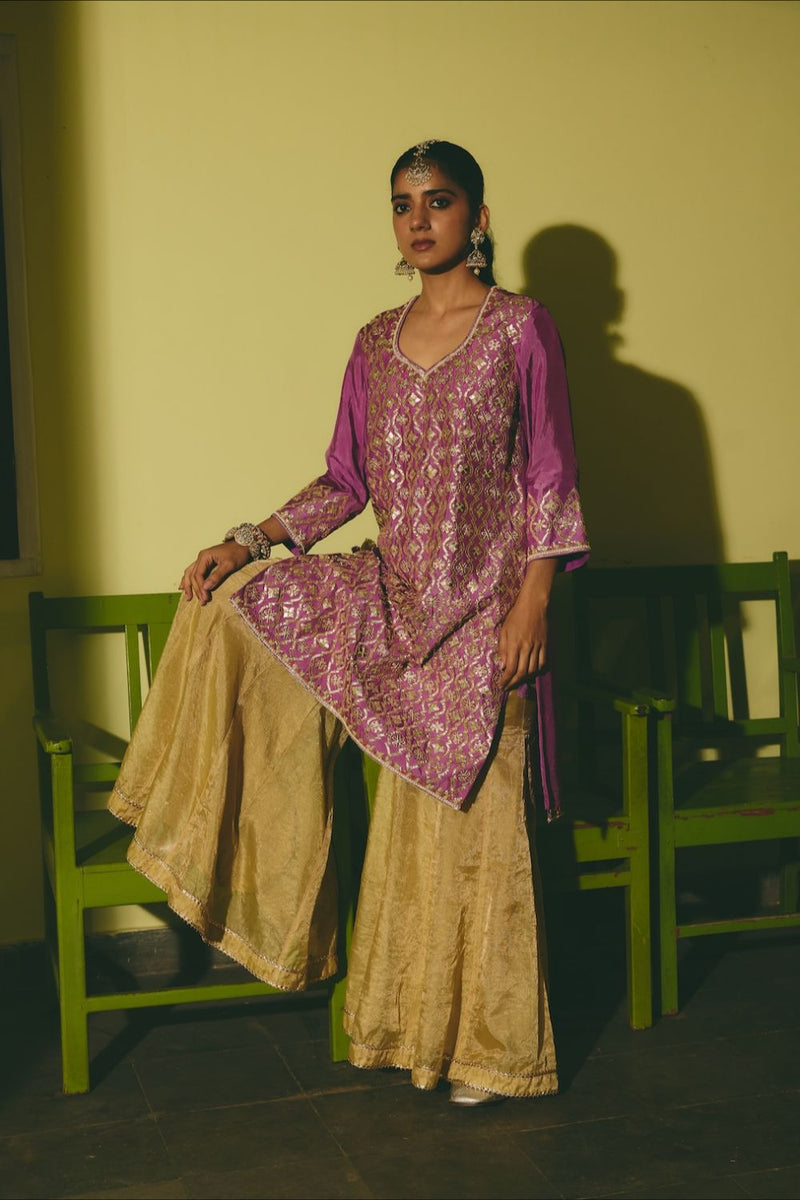 ZEHAN & AABHA KURTA & SHARARA