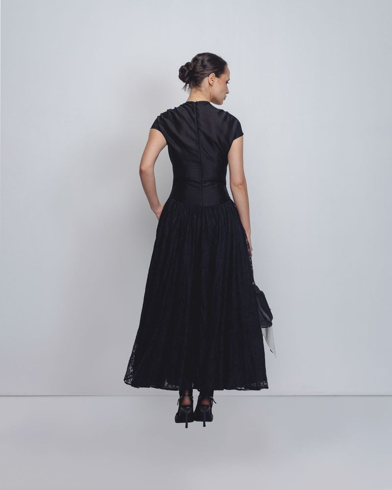 Zellus Dress - Off White + Black Buy Zellus Dress - Off White + Black from C&W | Dresses for Women by Leh Studios in black color for women in Singapore