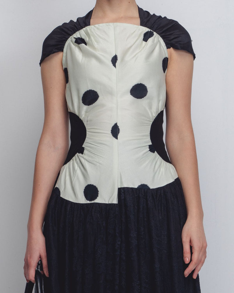 Zellus Dress - Off White + Black Buy Zellus Dress - Off White + Black from C&W | Dresses for Women by Leh Studios in black color for women in Singapore