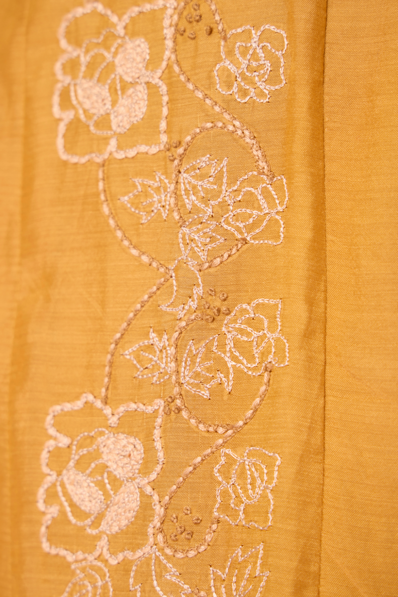 Zarah Yellow Embroidered Dress by The Summer House in yellow color for women in Singapore