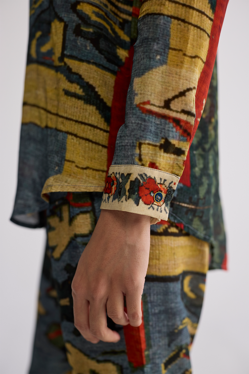 ALO CO-ORD SET crepe co-ord set by YAM in multicolor for women in Singapore