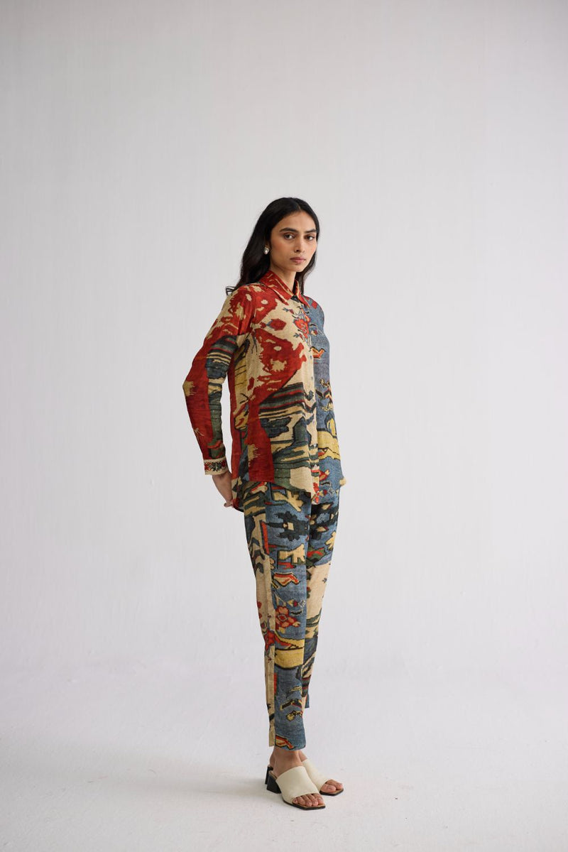 ALO CO-ORD SET crepe co-ord set by YAM in multicolor for women in Singapore